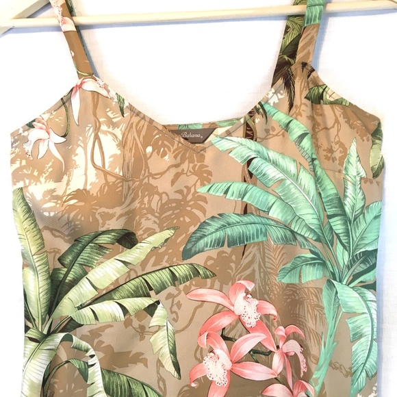 Tommy Bahama 100% Silk Slip Dress Tropical Floral - Picture 4 of 8